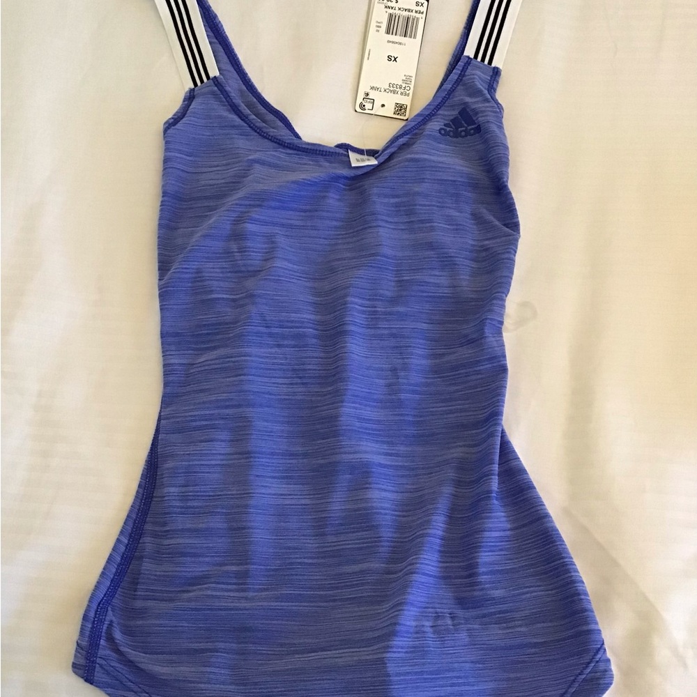 adidas Women's Purple Strappy Tank Top